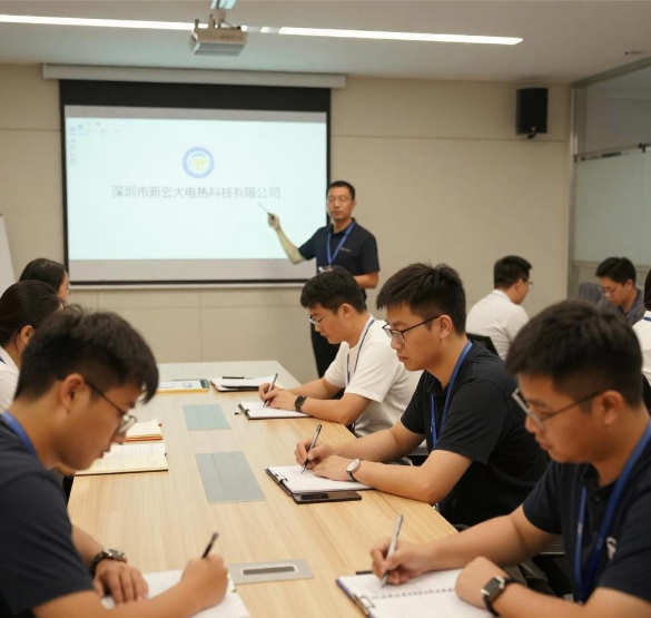 ​Egyesüljön a növekedésért, építsen új közös utat – Sikeresen befejeződött a Shenzhen Xinhongda Electric Heating Technology Co., Ltd. új alkalmazottainak képzése